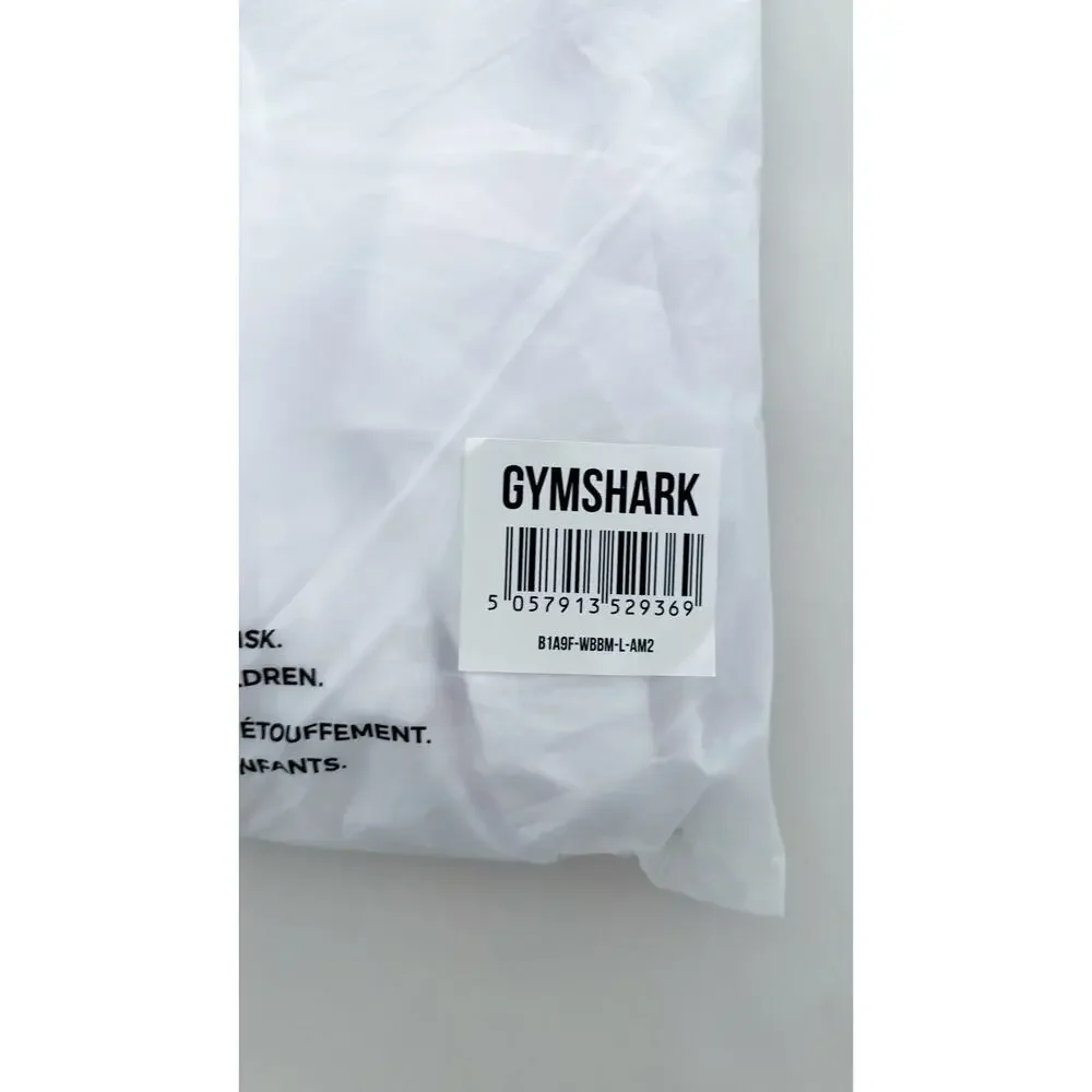 Gymshark Pulse Woven Jogger Pants Womens Size Large White B1A9F New Pink Track